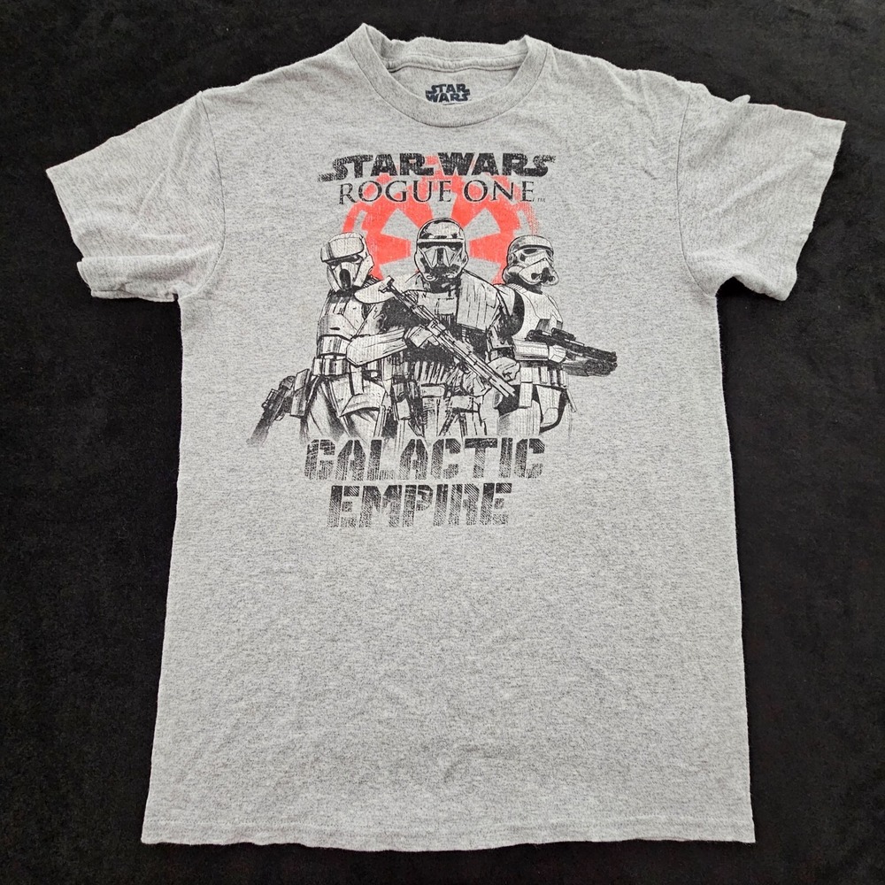 Star Wars Rogue One Galactic Empire Gray Short Sleeve T-Shirt Men's S‎